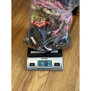 4LB SCRAP JUNK Jewelry Lot Craft Harvest Repurpose salvage Broken Vintage-Now